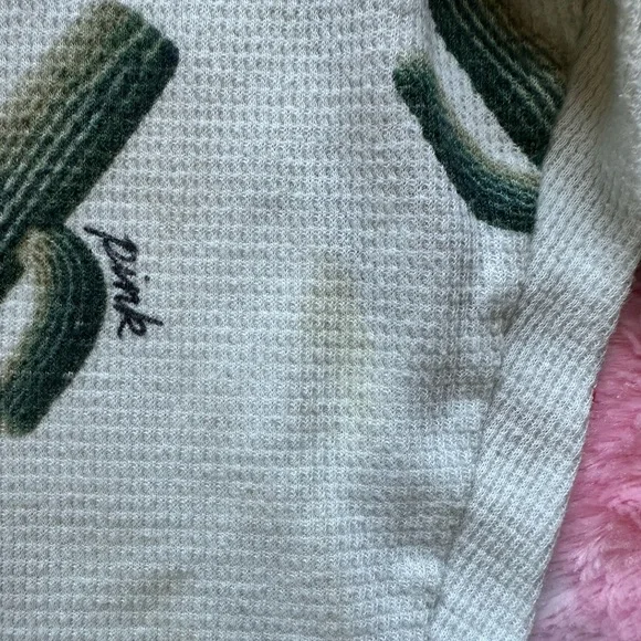 Minor Flawed PINK Victoria Secret Cactus Print Pjs - Picture 5 of 6